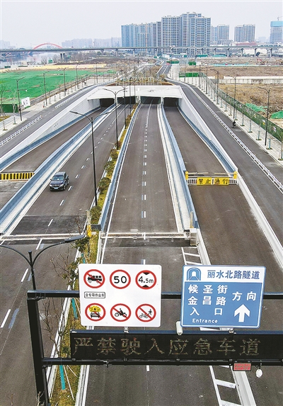 大城北路网再升级 丽水北路（石祥路—谢村路）开通 省内首条双层隧道来了