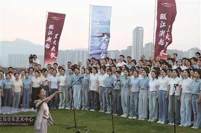 合唱团唱到瓯江畔  七都这场演出没有门槛