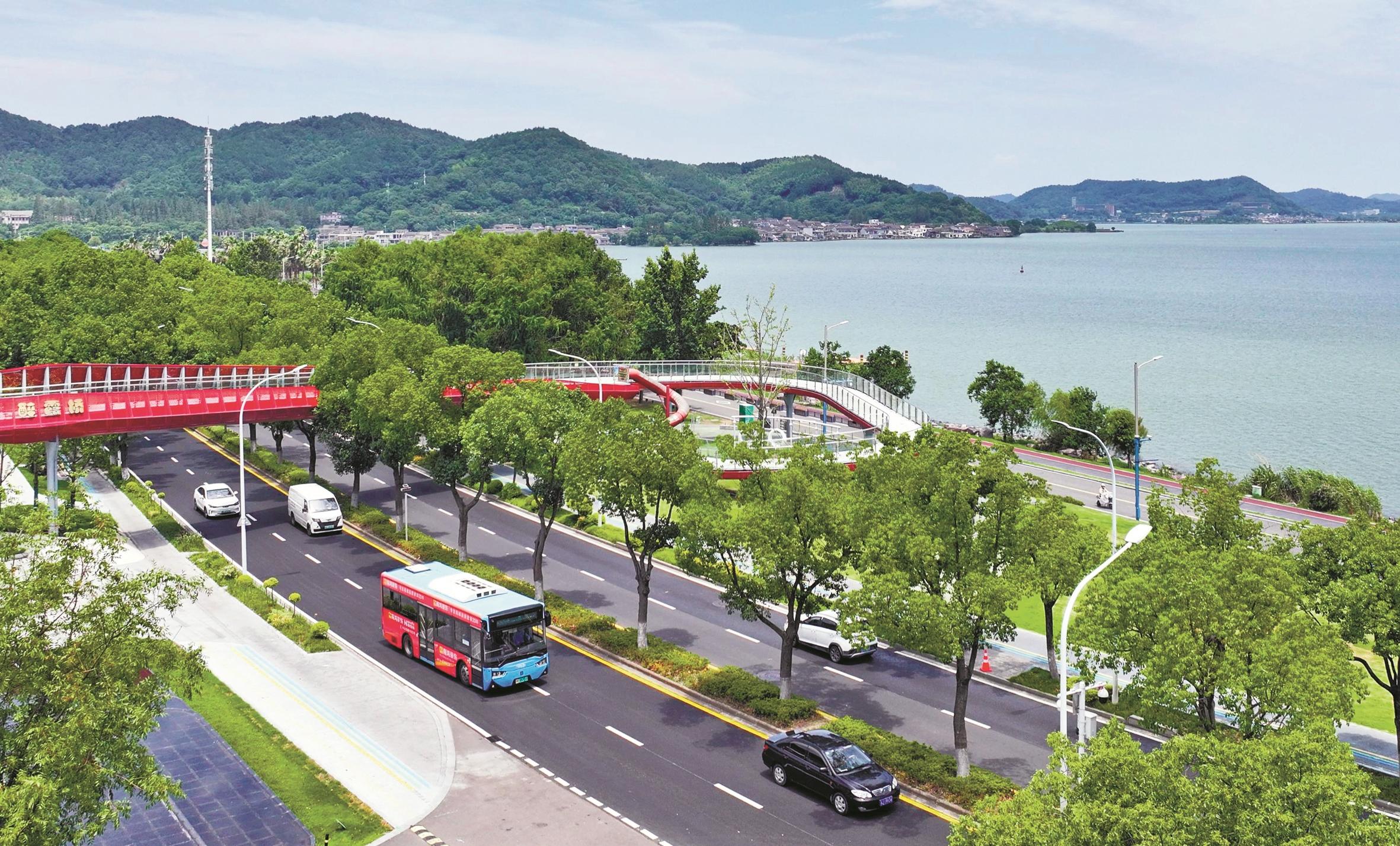 大东钱湖区域旧路焕新颜