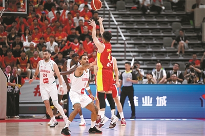 杨翰森绝杀! 中国男篮主场战胜黎巴嫩男篮
